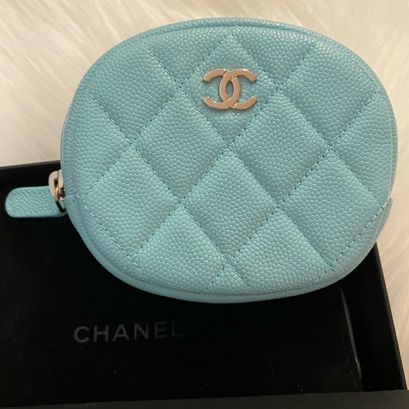 chanel round purse